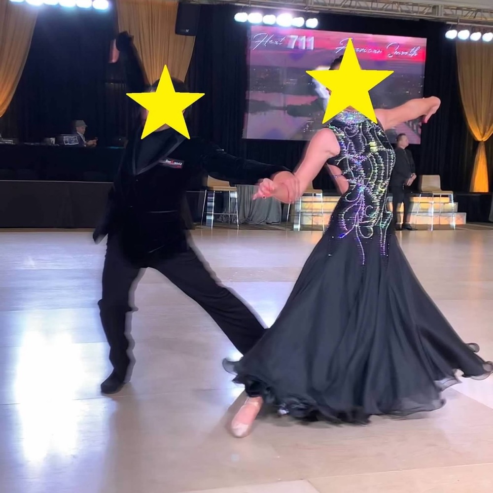 Black Ballroom Competition Dress